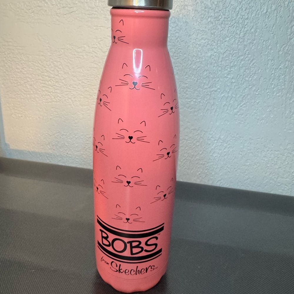 BUNDLE SALE! -  BOBS Skechers Pink Cat Stainless Steel Water Bottle